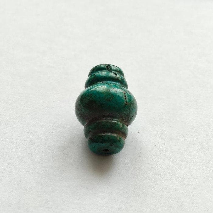 Oud-Chinees turkoois Zeldzame schelpvormige kraaltalisman -, Antiek en Kunst, Antiek | Overige Antiek