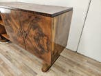 Crédence - Buffet en noyer plume Art déco - Noyer, Ronce,