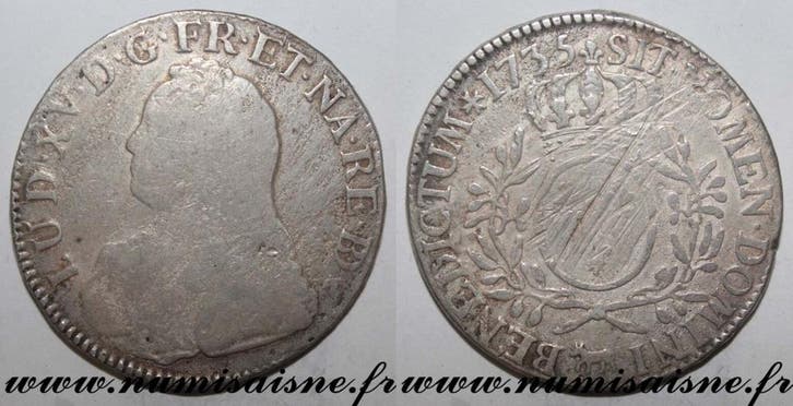 Ecu de Béarn France Frankreich Gad 321a Louis Xv Ecu Von..., Postzegels en Munten, Munten | Europa | Niet-Euromunten, België, Verzenden