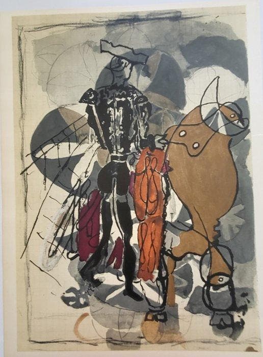 Georges Braque (1882-1963), after - lithographie originale, Antiek en Kunst, Antiek | Overige Antiek