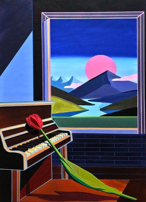 Valdi - Ensayo para una despedida - XL, Antiek en Kunst, Kunst | Schilderijen | Modern