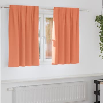 vidaXL Blackout Gordijnen met Ringen 2 st Terracotta 140 x, Verzenden, Nieuw