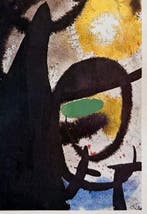 Joan Miro (1893-1983) - Personnage et Oiseau dans la Nuit