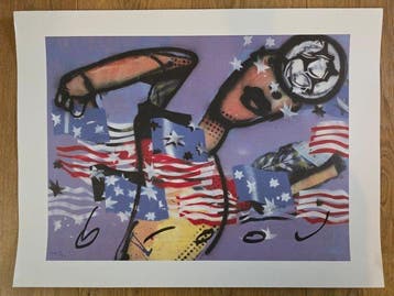 Herman Brood (1946-2001) - WK USA 1994 incl. ges., Antiek en Kunst