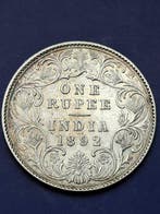 Inde britannique. Victoria. 1 Rupee 1892 (Sans prix de