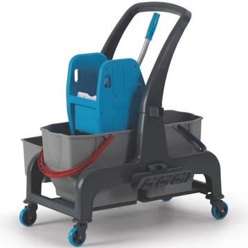 Duo Rolemmer + Wringer | Grijs/Blauw | 25+25L | Incl., Verzenden, Nieuw in verpakking