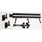 Scharnieren easyfit zwart kleur voor houten weidepoort -