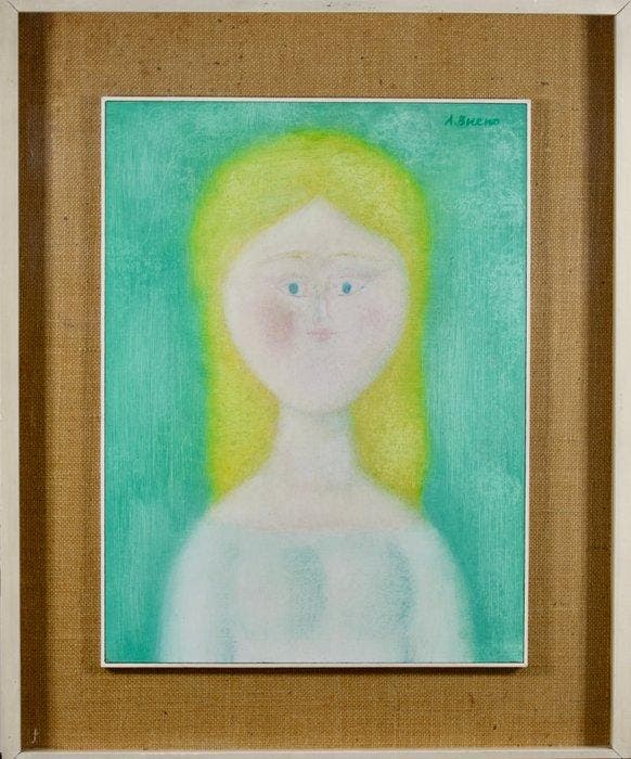 Antonio Bueno (1918-1984) - Fanciulla Bionda, Antiek en Kunst, Kunst | Schilderijen | Modern