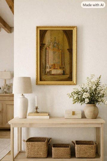 Philip Grégory Needell (1886-1974) - Intérieur de léglise