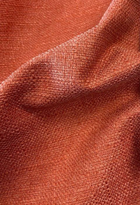 Gemêleerde stof terracotta / warme roestkleur gemaakt in, Antiquités & Art, Tapis & Textile