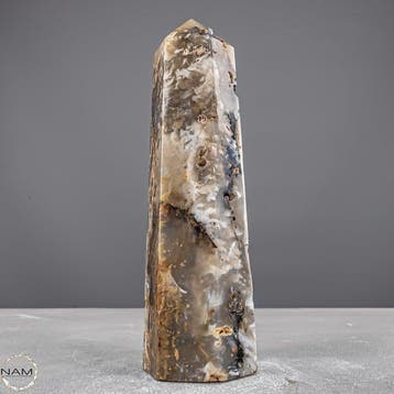 Indonesisch Agaat-Obelisk – Natuurlijke kracht in elegante