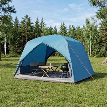 vidaXL Backpacking Tent 2-persoons Blauw 185T Polyester met, Verzenden, Nieuw