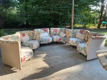 Cassina - Piero De Martini - Fauteuil (6) - sampan - Métal,