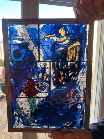 Art Deco Glas-in-loodraam - 1960-1970 - Vrijheid