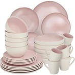 tectake Serviesset Mare van aardewerk, voor 6 personen - 30, Verzenden, Nieuw