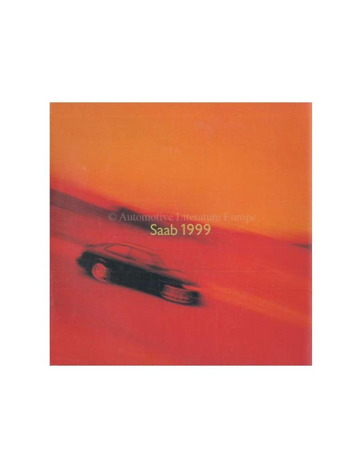 1999 SAAB PROGRAMMA BROCHURE ENGELS (USA), Boeken, Auto's | Folders en Tijdschriften, Ophalen of Verzenden