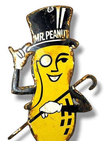 Mr. Peanut - Plaque émaillée - Émail