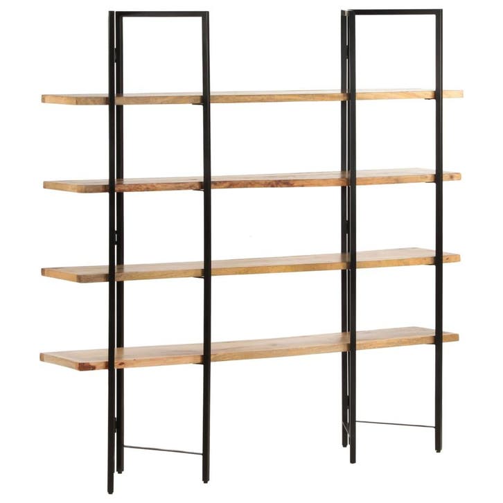 vidaXL Boekenkast met 4 schappen 160x35x160 cm massief, Huis en Inrichting, Kasten | Boekenkasten, Nieuw, Verzenden