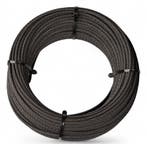 Staalkabel 4mm 10 meter op katrol Zwart, Verzenden, Nieuw