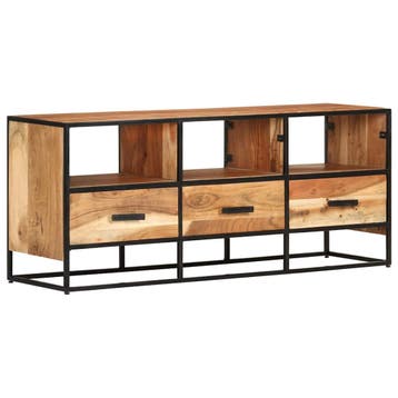 vidaXL Tv-meubel 110x30x45 cm massief acaciahout, Verzenden, Nieuw