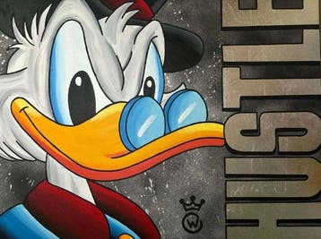 Xavier Van Walsem (1980) - scrooge mcduckno huslte, Antiquités & Art