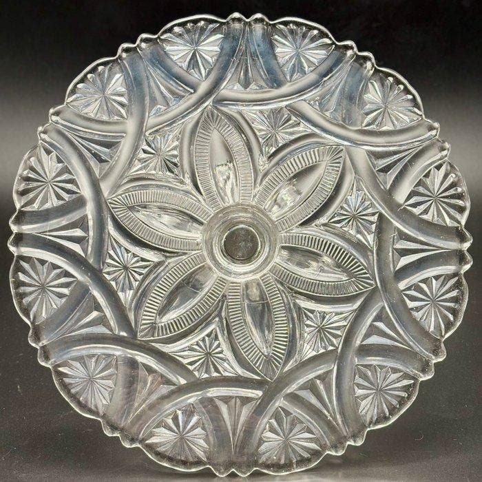 Val Saint Lambert - Dienblad - Lucrèce - Mangaan - ART DÉCO, Antiek en Kunst, Antiek | Glaswerk en Kristal
