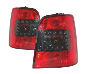 Feux Arrière Pour Volkswagen Vw Touran 03-06 Led Rouge, Verzenden