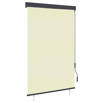 vidaXL Rolgordijn voor buiten 120x250 cm crème, Verzenden, Nieuw