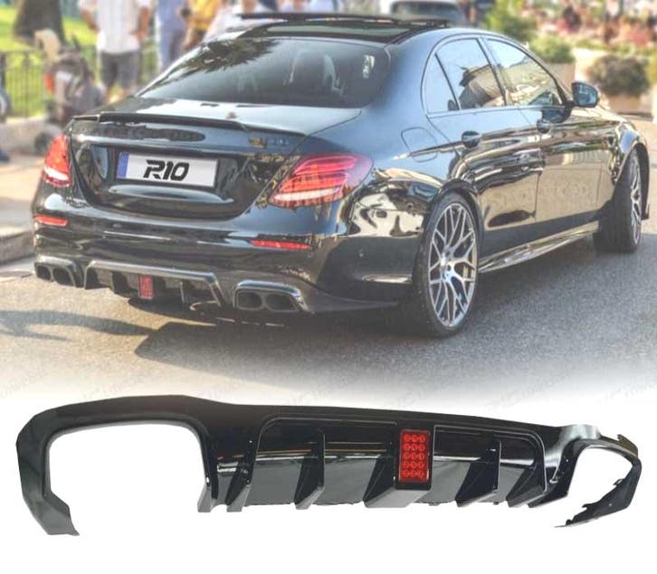 Diffuseur Arrière Mb Classe E W213 Amg 16-19 Look Brs Noire, Autos : Pièces & Accessoires, Carrosserie & Tôlerie, Envoi