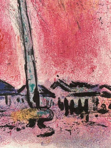 Marc Chagall (1887-1985) - La place de la Concorde, Antiek en Kunst