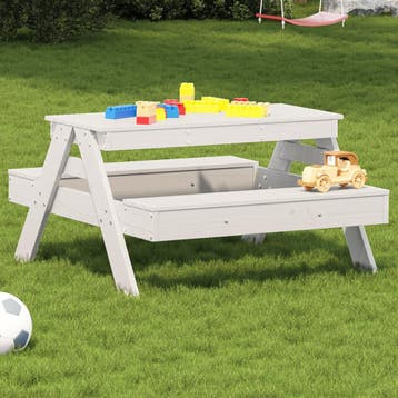 vidaXL Picknicktafel voor kinderen 88x97x52 cm massief, Verzenden