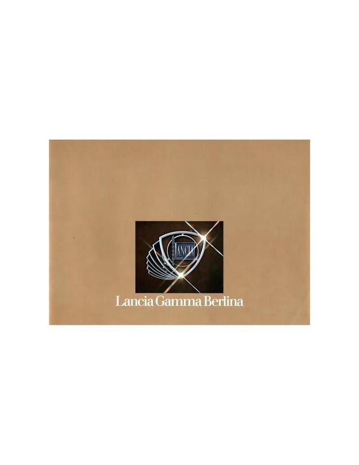 1979 LANCIA GAMMA BERLINA BROCHURE DUITS, Livres, Autos | Brochures & Magazines