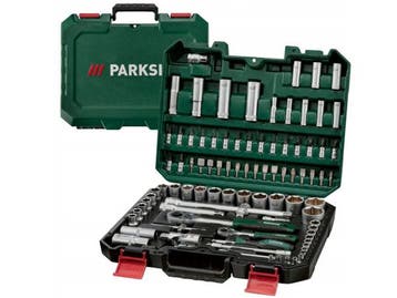 Veiling - Parkside dopsleutelset 94-delig ½ + ¼ ratel +, Bricolage & Construction