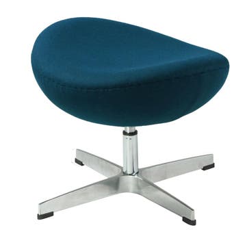 Voetenbankje Egg stoel Kasjmier donkerblauw, Verzenden, Nieuw