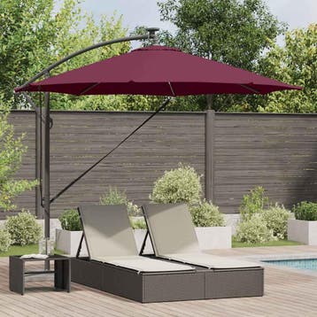 vidaXL Parasol 294 x 294 x 248 cm Polyester en Aluminium, Verzenden, Nieuw