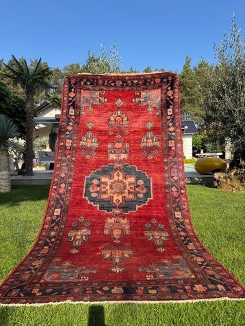 Nieuwe vintage Turkse Kazak tapijt - Tapijt - 300 cm - 150, Huis en Inrichting, Nieuw