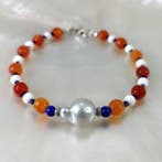Zonder minimumprijs - Armband Zilver Parel - Gemengde