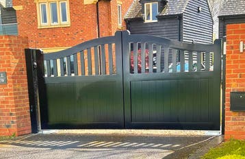 tuinpoort, tuinpoorten,tuinpoort metaal, houten tuinpoort,, Ophalen, Nieuw, Aluminium, Draaipoort