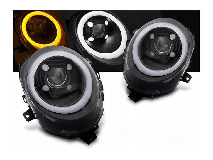 FULL LED koplampen Glossy Black geschikt voor Mini F55 F56, Autos : Pièces & Accessoires, Éclairage, Envoi