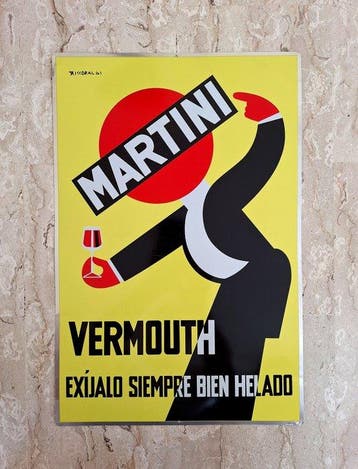 Martini - Riccobaldi - Reclamebord - Metaal