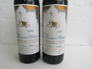 1986 Chateau Mouton Baronne Philippe en Hommage a Pauline -, Verzamelen, Nieuw