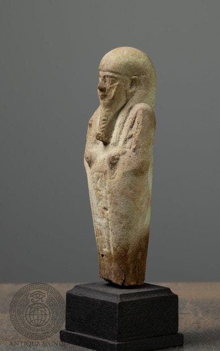 Oude Egypte, late periode Faience Oud-Egyptisch Ushabti, Antiquités & Art, Antiquités | Autres Antiquités