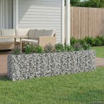 vidaXL Gabion verhoogd bed 2 pcs Zilver 330 x 50 x 80 cm, Verzenden, Nieuw
