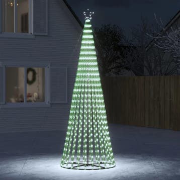 vidaXL LED-kerstboom 688 LEDs koud wit 300 cm, Verzenden, Nieuw