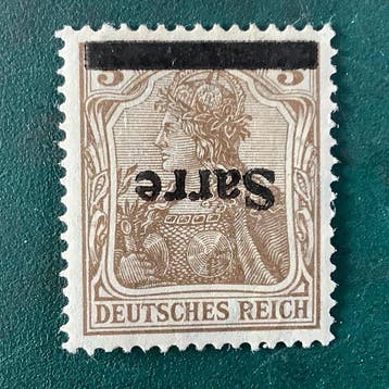 Territoire du bassin de la Sarre 1920 - 3 Pf Germania avec