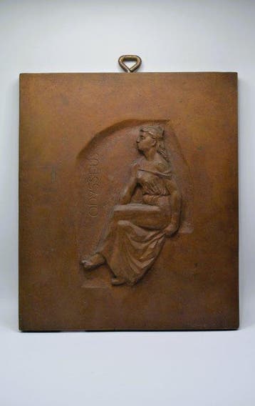Walter Rössler (1904-1996) - Relief, Penelope - 27 cm -, Antiek en Kunst
