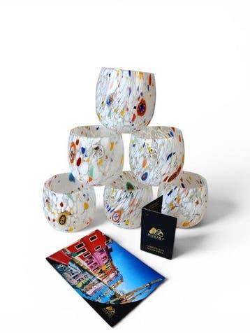MurArt - Drinkset (6) - Glas - Murrine Millefiori