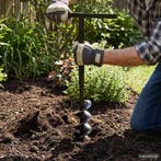 vidaXL Grondboor met handvat 150 mm en verlengstukken 13 m, Doe-het-zelf en Bouw, Verzenden, Nieuw