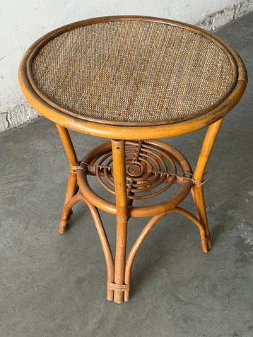 Bijzettafel - Rattan, Bamboe - Tafel van rattan