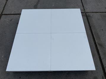 Veiling - 61,20 M2 Betontegel White 60x60x3 Cm, Tuin en Terras, Tegels en Klinkers, Nieuw